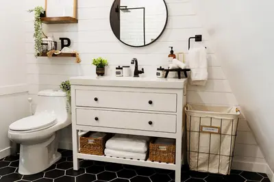 a bathroom with a sink and a toilet at The Pinnacle in Logan
