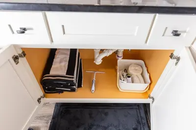a drawer in a kitchen with utensils in it at Black Tie Affair - Eloquent Riverfront Experience in New Richmond