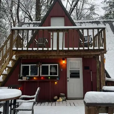 Waterfront A- Frame with Dock