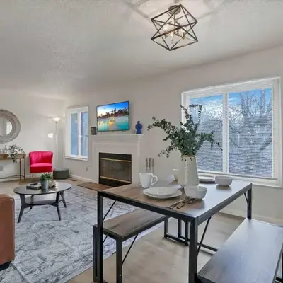 Modern Retreat with Forest Views 3BR Near Airport & Downtown