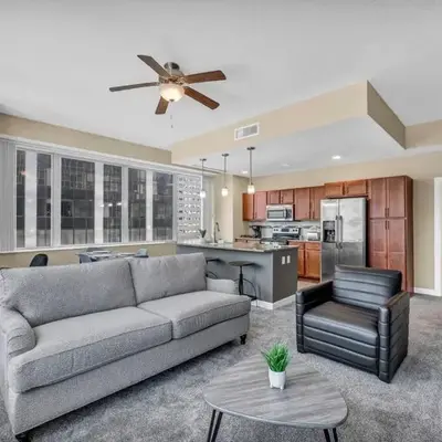 Downtown Flat w/ LAKE VIEW: Walk 2 Stadiums/Arenas
