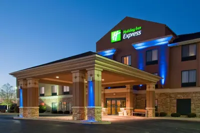 a hotel with a gazebo in front of it at Holiday Inn Express Gas City by IHG in Gas City