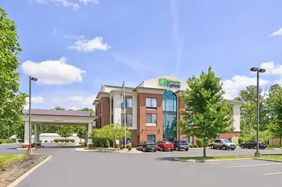 a rendering of a hotel with a gas station at Holiday Inn Express Hotel & Suites Youngstown - North Lima/Boardman by IHG in North Lima