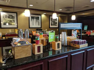 a counter in a store with boxes on it at Hampton Inn & Suites Cincinnati-Union Centre in West Chester
