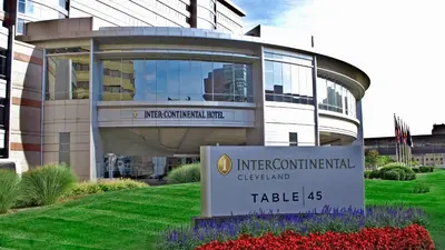 a building with a sign in front of it at InterContinental Cleveland by IHG in Cleveland