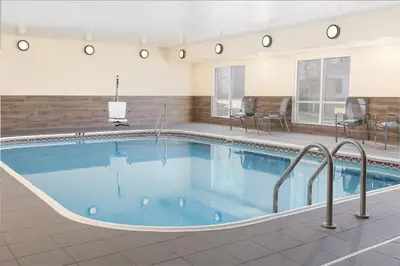a large pool in a hotel room at Fairfield Inn and Suites by Marriott Cincinnati Eastgate in Eastgate