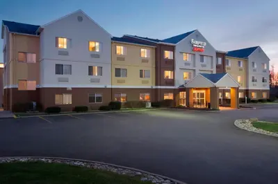 a rendering of a hotel with a parking lot at Fairfield Inn & Suites Mansfield Ontario in Mansfield