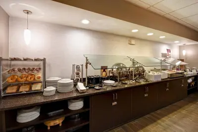 a restaurant kitchen with aasteryasteryasteryasteryasteryasteryasteryasteryasteryasteryastery at Residence Inn by Marriott Dayton Beavercreek in Beavercreek
