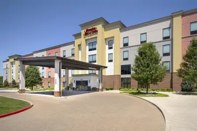 a rendering of the front of a building at Hampton Inn & Suites Columbus Scioto Downs in Columbus