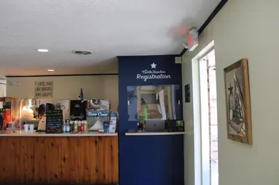 a restaurant with a sign on the wall at The North Star Inn in Corinth