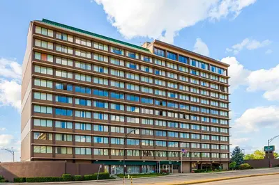 a large office building with a lot of windows at Quality Inn & Suites Cincinnati Downtown Area in Cincinnati