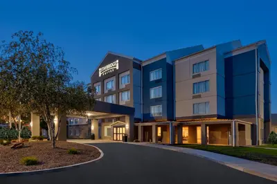 a rendering of the front of the hotel at Staybridge Suites Pittsburgh Airport by IHG in Pittsburgh
