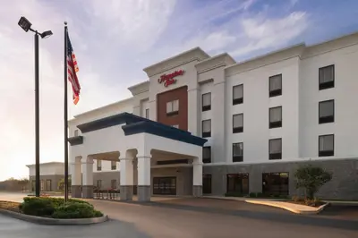 a rendering of the front of a hotel at Hampton Inn Ft Wayne in Fort Wayne