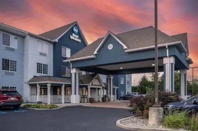 a rendering of a hotel with a parking lot at Best Western Fort Wayne Inn & Suites North in Fort Wayne