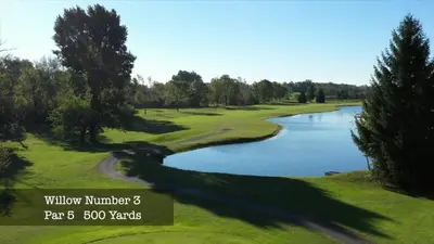 a view of the green at the golf course at Randolph Inn and Suites in Winchester