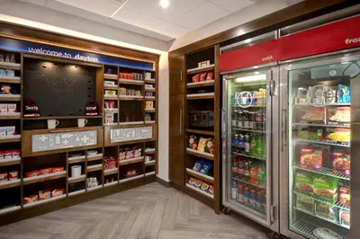 a grocery store aisle with food and drinks at Hampton Inn & Suites Dayton-Vandalia in Murlin Heights