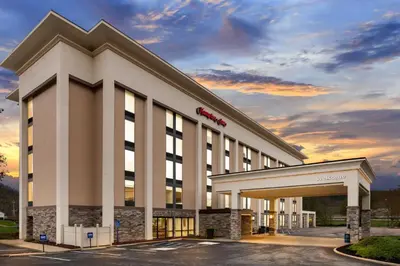 a rendering of a hotel front of a building at Hampton Inn Bridgeport/Clarksburg in Bridgeport