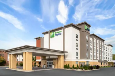 a rendering of a hotel exterior with a building at Holiday Inn Express Toledo North by IHG in Toledo