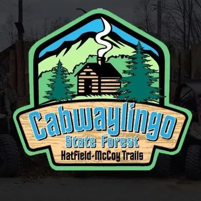 a sign for a cabillinride state forest habitat advocacy trail at The Genoa - An Amish Built Deluxe Cabin in Genoa