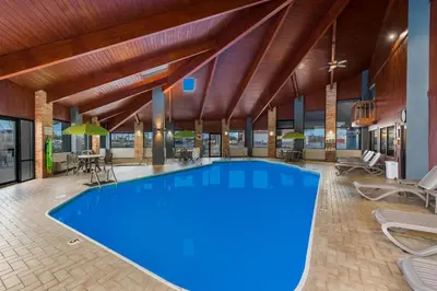a pool in the lobby of a hotel at Quality Inn Marysville in Marysville