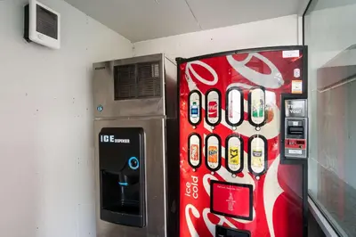a gas station with a vending machine in a room at Motel 6-Lexington, KY - Airport in Lexington