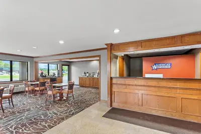 a conference room with a table and chairs at Americas Best Value Inn Grayson in Grayson