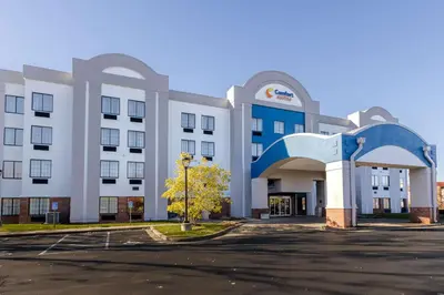 a rendering of a building with a parking lot at Comfort Suites Springfield I-70 in Springfield