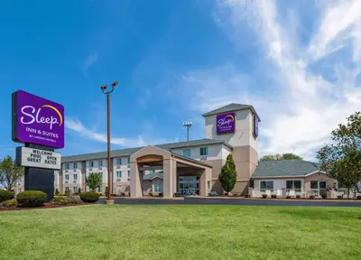 a rendering of the exterior of a hotel at Sleep Inn & Suites Port Clinton in Port Clinton