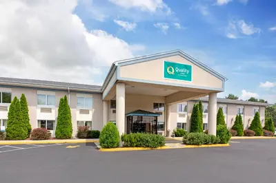 a hotel with a sign on the front of a building at Quality Inn - Huron, Sandusky OH in Huron