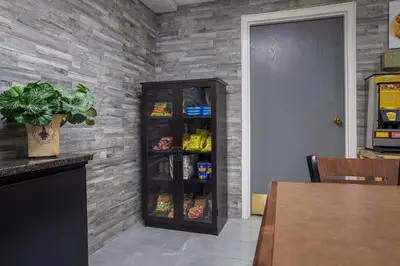 a food pantry with a brick wall at Quality Inn Toledo Westgate in Toledo