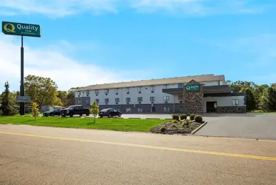 a hotel on the side of the road at Quality Inn Hall of Fame in Canton