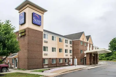 a rendering of the exterior of a hotel at Sleep Inn & Suites Pittsburgh Airport in Imperial