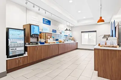 a store lobby with a cashier counter and a pharmacy at Holiday Inn Express Washington Court House by IHG in Washington Court House