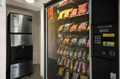 a refrigerator filled with lots of different types of food at Motel 6-North Ridgeville, OH - Cleveland Intl Airport - N Ridgeville in North Ridgeville