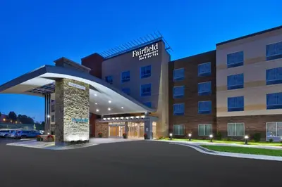 a rendering of the front of a hotel at Fairfield Inn & Suites by Marriott Cincinnati Airport South/Florence in Florence