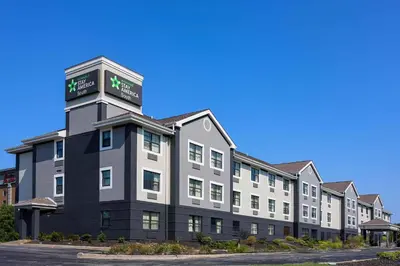 a rendering of the front of a hotel at Extended Stay America Suites - Cleveland - Beachwood - Orange Place - South in Orange