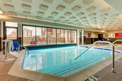 a large swimming pool in a building at Drury Inn & Suites Columbus Dublin in Dublin