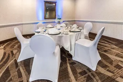 a white table and chairs in a room at Quality Inn & Suites Richfield in Richfield