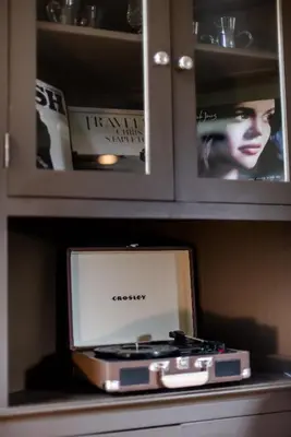 a electronic device sitting on top of a shelf at The Broadway Guest House in Granville