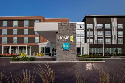a building with a home sign in front of it at Home2 Suites By Hilton Grove City Columbus in Grove City