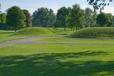 a winding path through a field of grass at Holiday Inn Express & Suites Heath - Newark by IHG in Heath