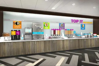 a grocery store counter with products on it at Tru by Hilton Perrysburg Toledo in Rossford