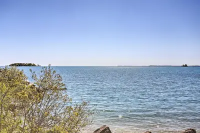 a view of a large body of water at Waterfront Bass Island Retreat with Balcony and TV in Put-in-Bay