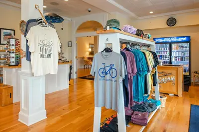 a store with clothes on display in a room at Mills Park Hotel in Fairborn