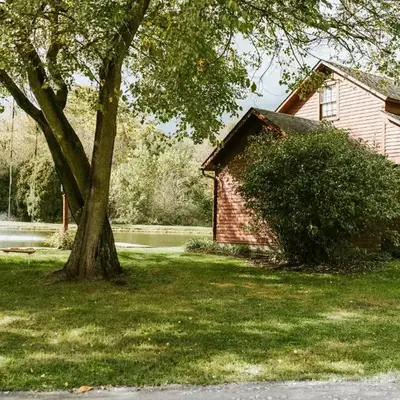 Quaint Winesburg Cottage with Porch and Pond!
