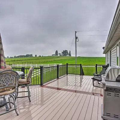 Millersburg Home with Covered Porch and Fire Pit!