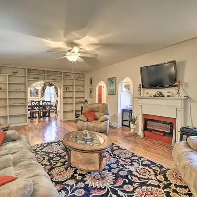 Half-Mi to Dawkins Rail Trail Family Home with Yard