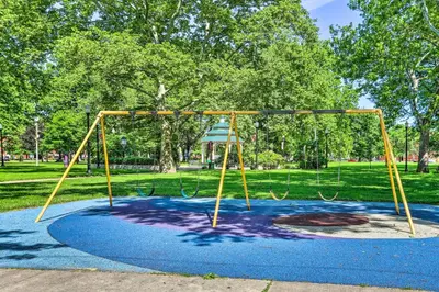 an empty playground in a park at 3 Mi to Dtwn Walkable Apt in Cleveland! in Cleveland
