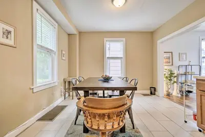a dining room with a table and chairs at Convenient Columbus Retreat, 2 Mi to Downtown in Columbus
