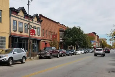 a city street with cars parked on the side of the road at Super Close to Hot Spots in Ohio City, Cleveland in Cleveland